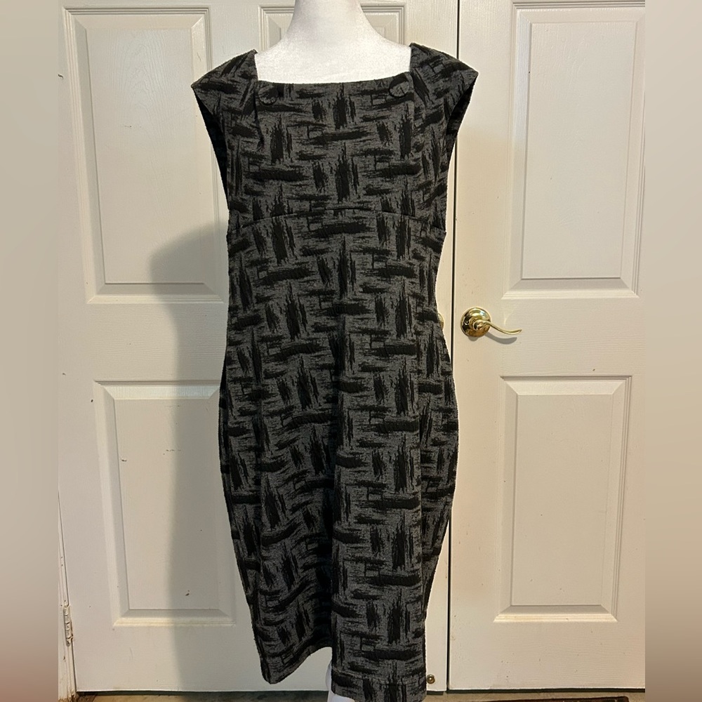 Calvin Klein gray and black dress